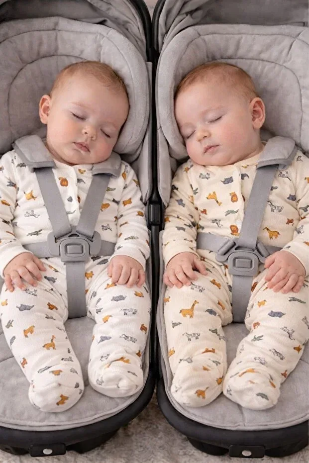 Детский комбинезон для мальчиков с принтом My Babies Label, Multicolor — фото 2