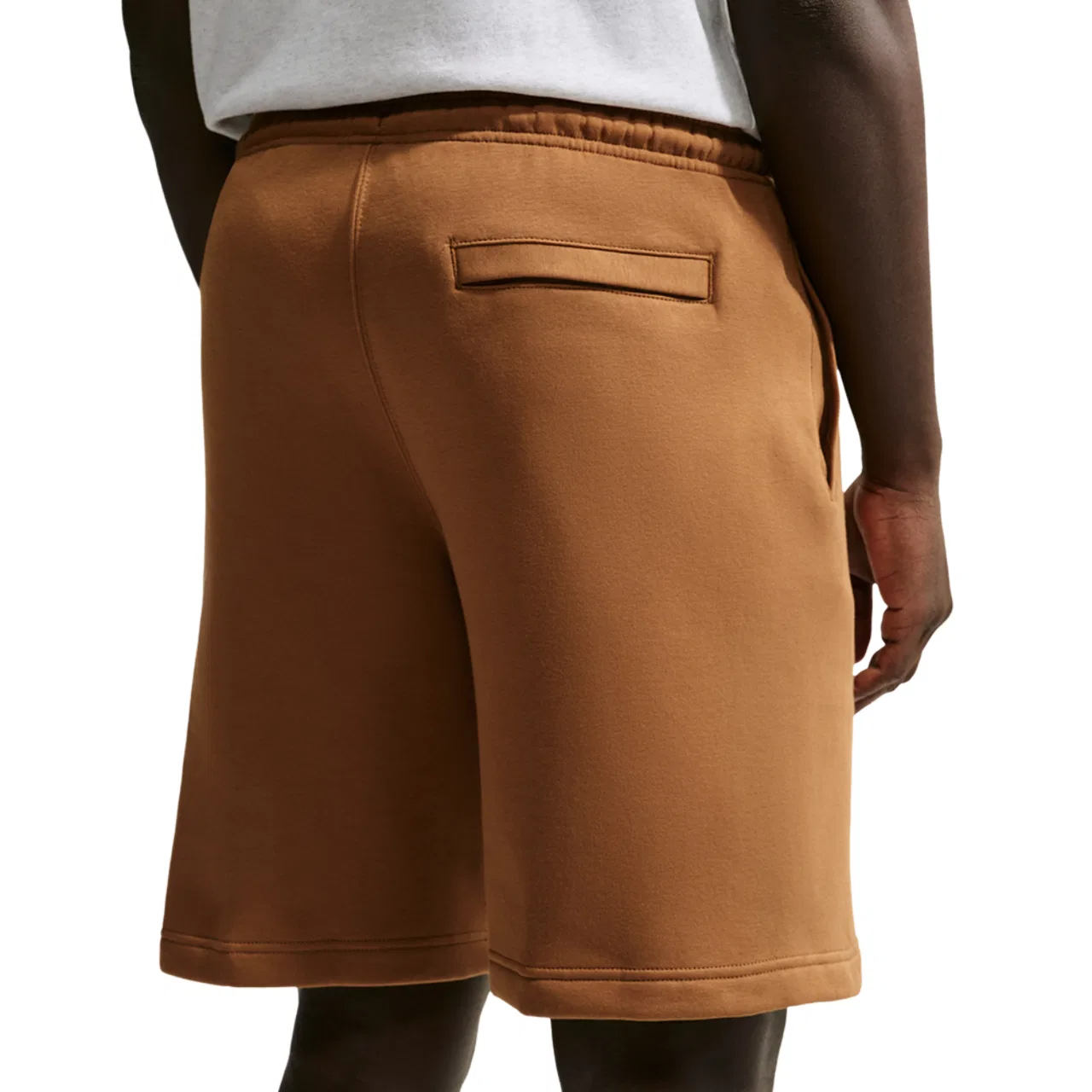 Шорты мужские Solo Swoosh Nike, цвет Ale Brown/Ale Brown/White — фото 2
