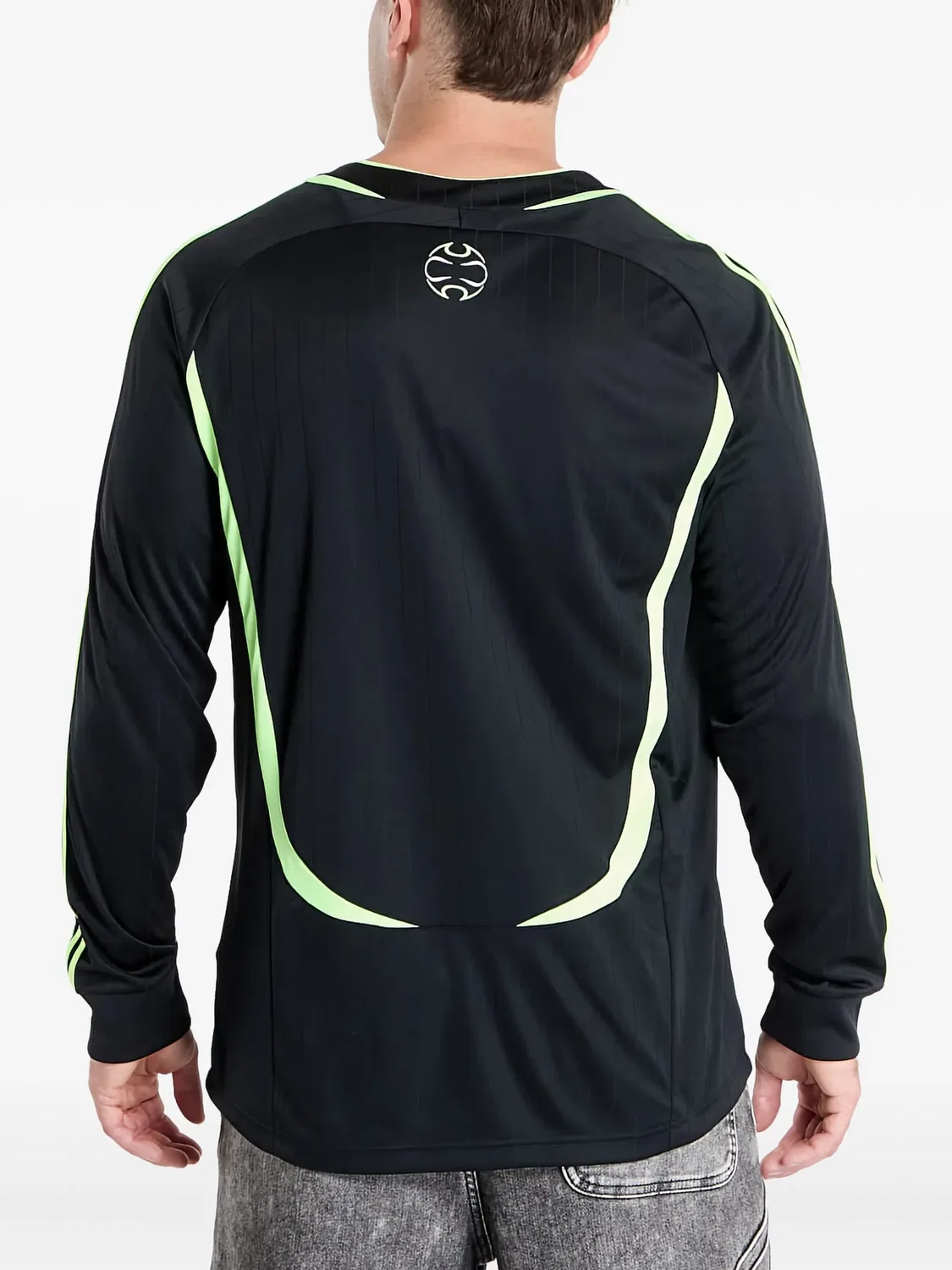 Футболка с длинным рукавом Teamgeist Adicolor Adidas, черный — фото 4