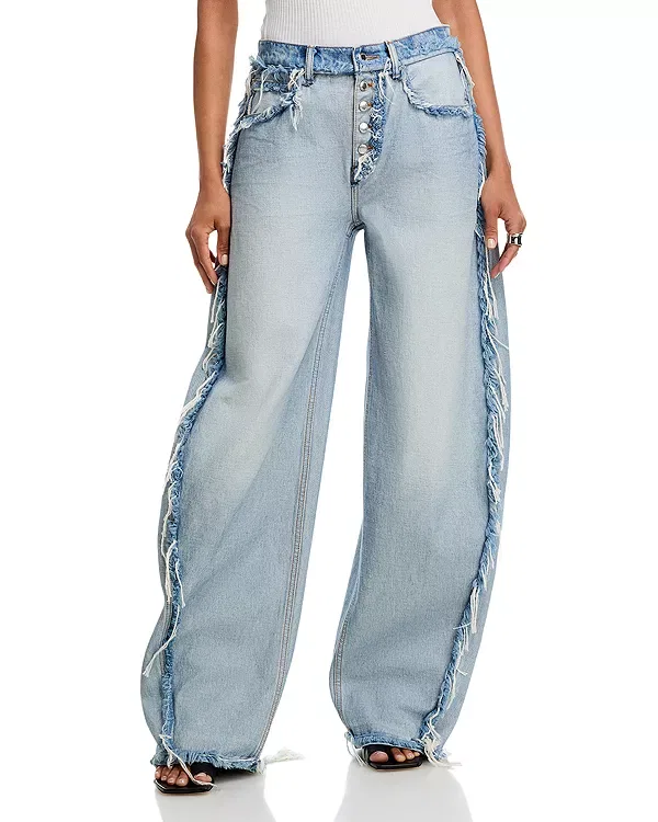 Женские джинсы с завышенной талией Blow up Alexander Wang, Inverted Blue