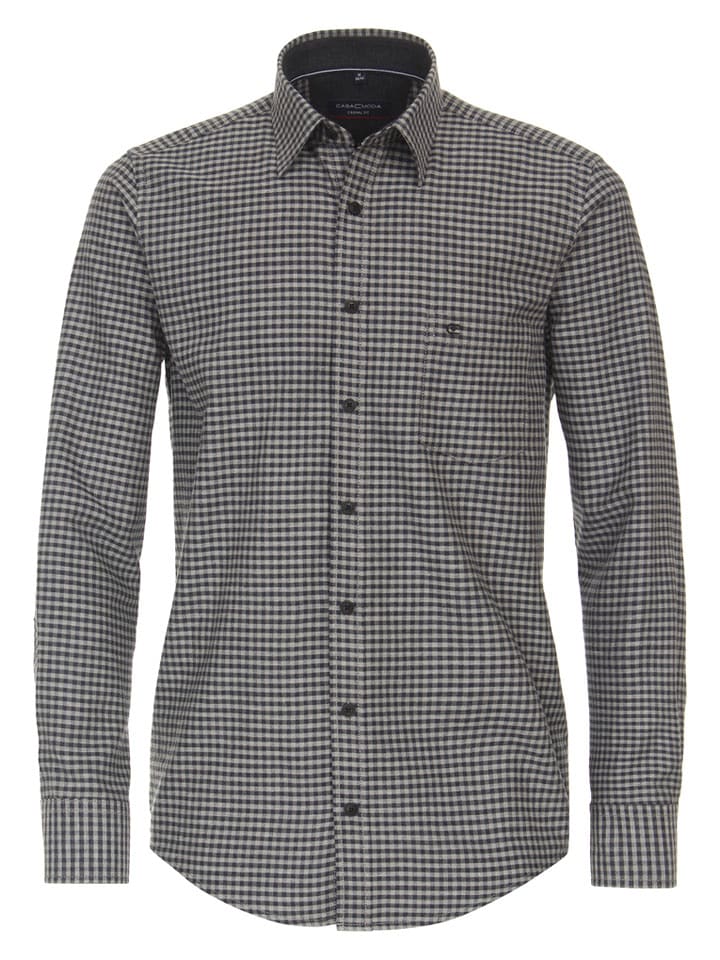 

CASAMODA Рубашка - повседневный крой - черно-серого цвета