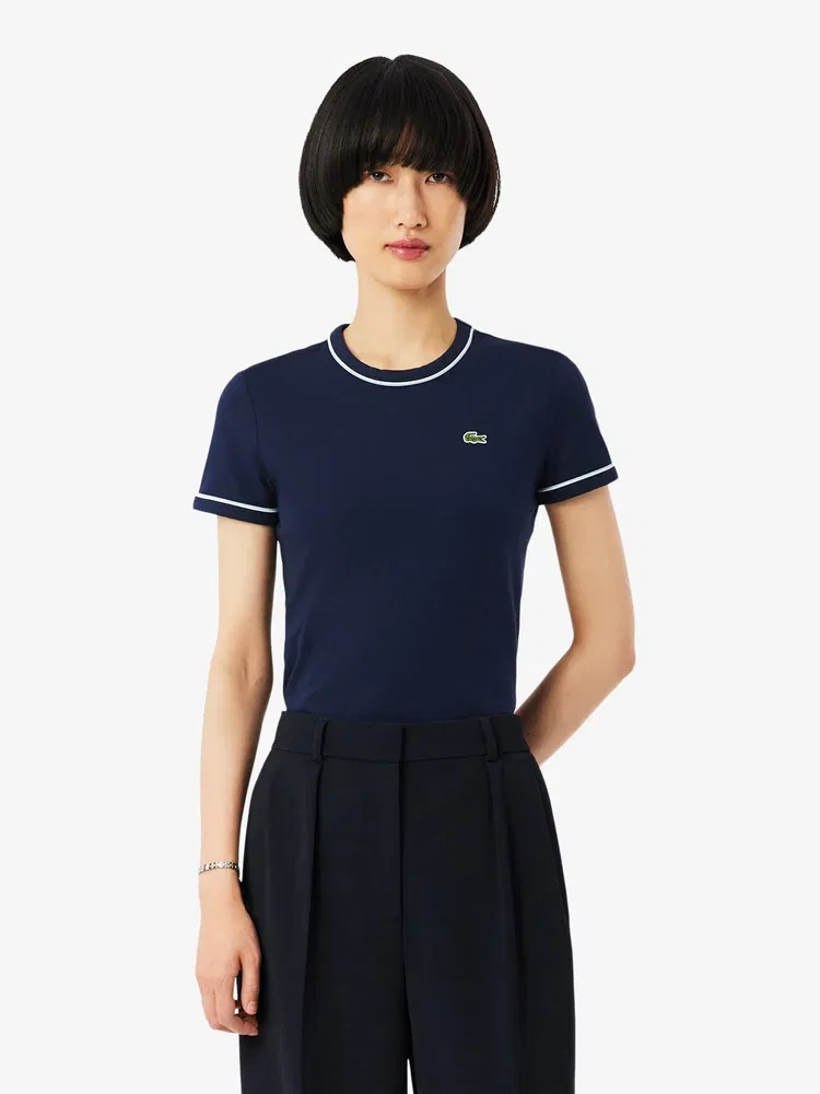 Футболка LACOSTE TF5289 Navy slim fit