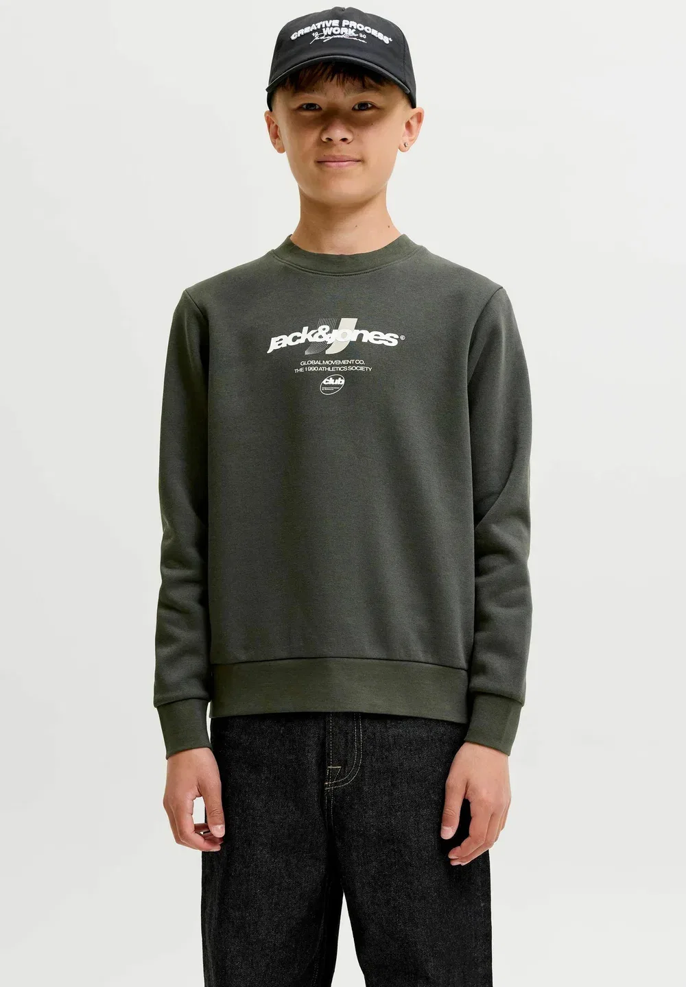 Толстовки с логотипом, толстовки для подростков - толстовка Jack & Jones Junior, Peat — фото 2