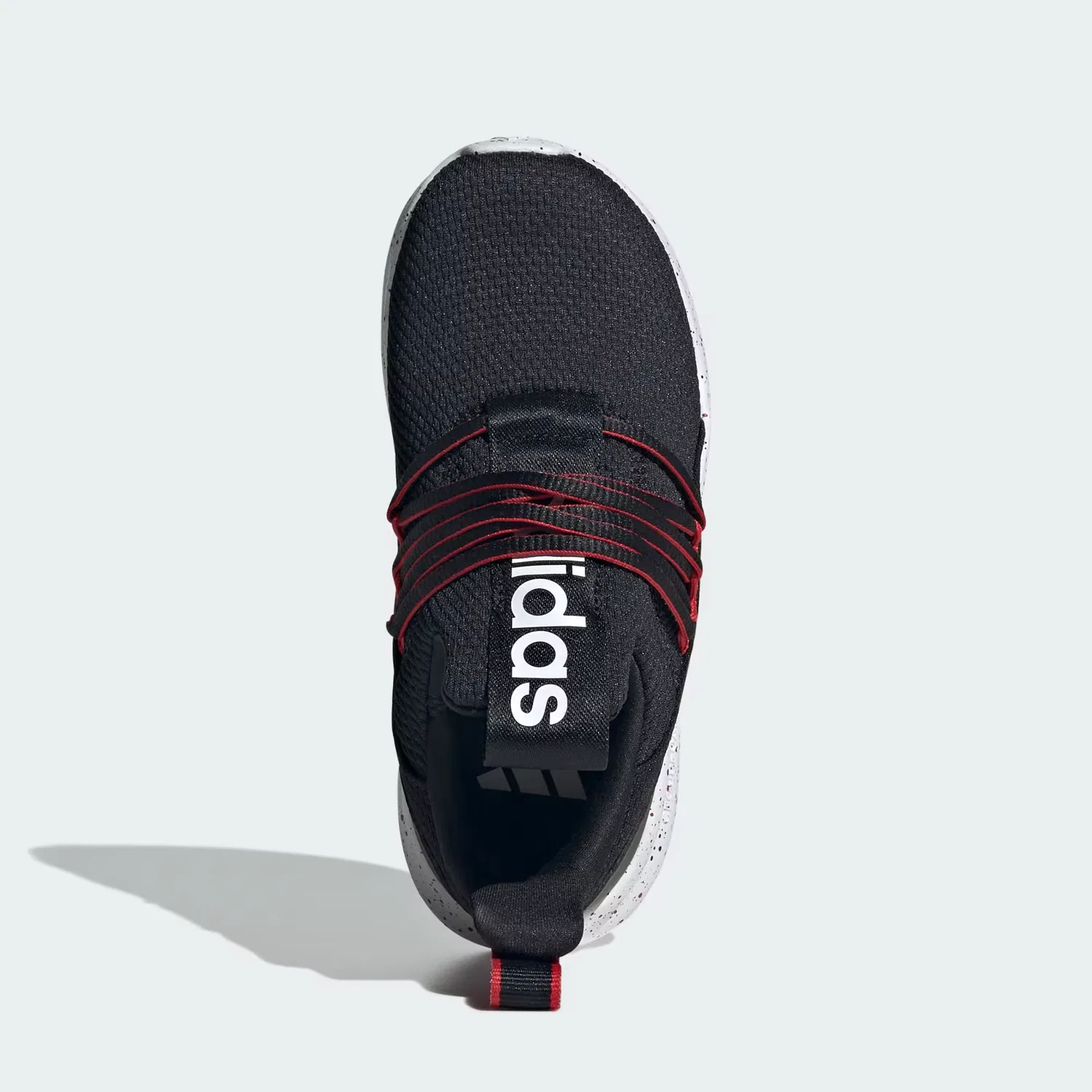 Детские кроссовки без шнуровки Lite Racer Adapt 7.0 Adidas Sportswear, черный/белый/алый — фото 2