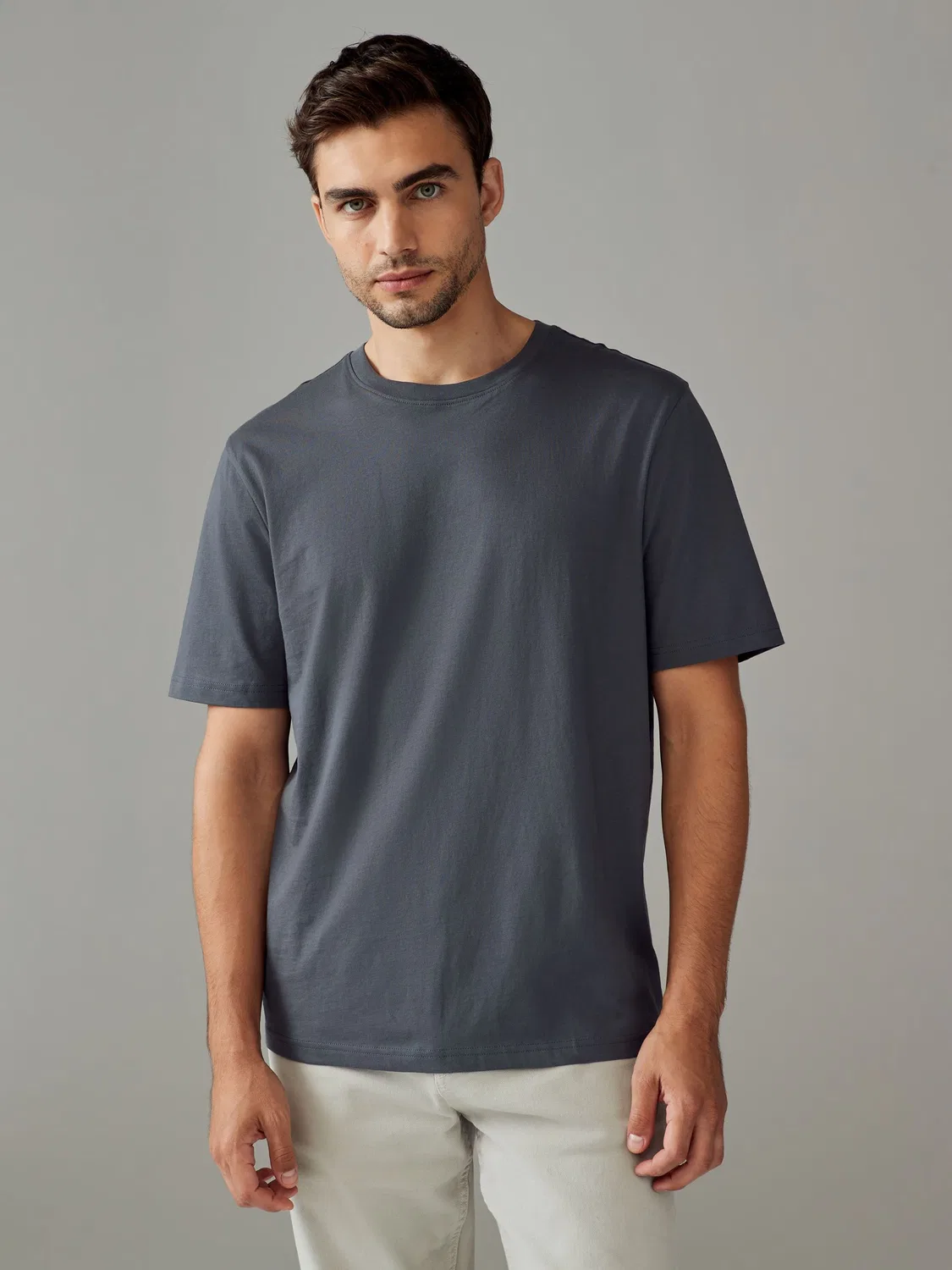 Футболка хлопковая Regular Fit Essential Next, Grey Slate
