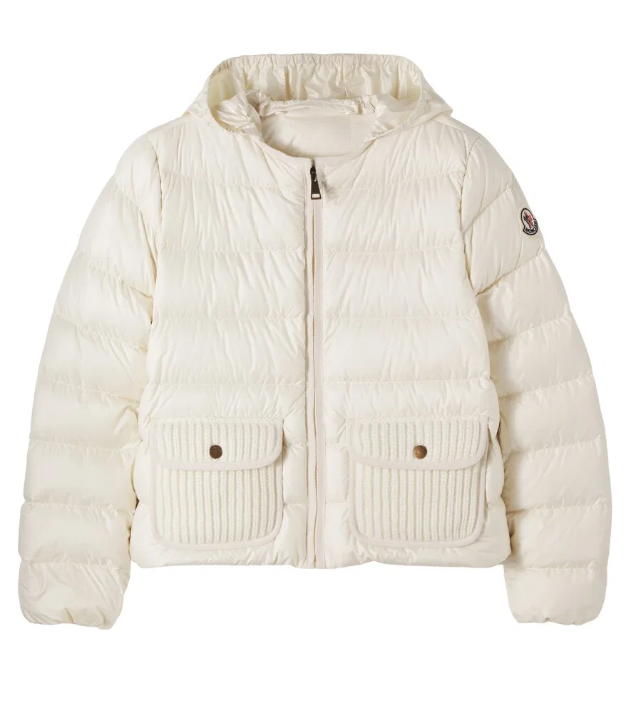 Пуховая куртка Amara Moncler Enfant, бежевый