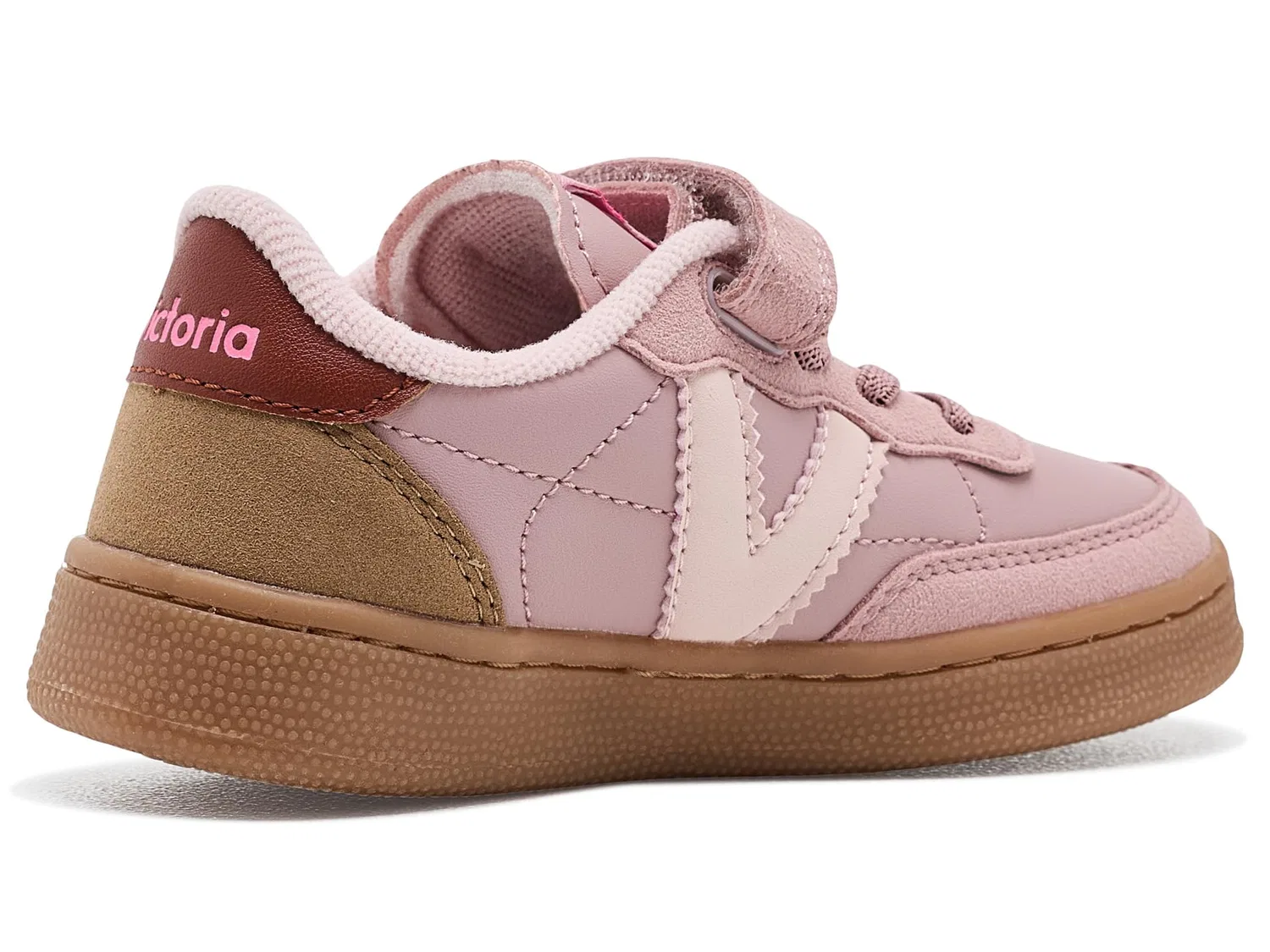 Кроссовки Oslo Leather Effect & Contract (для малышей, маленьких и больших детей) Victoria Kids, Nude — фото 4