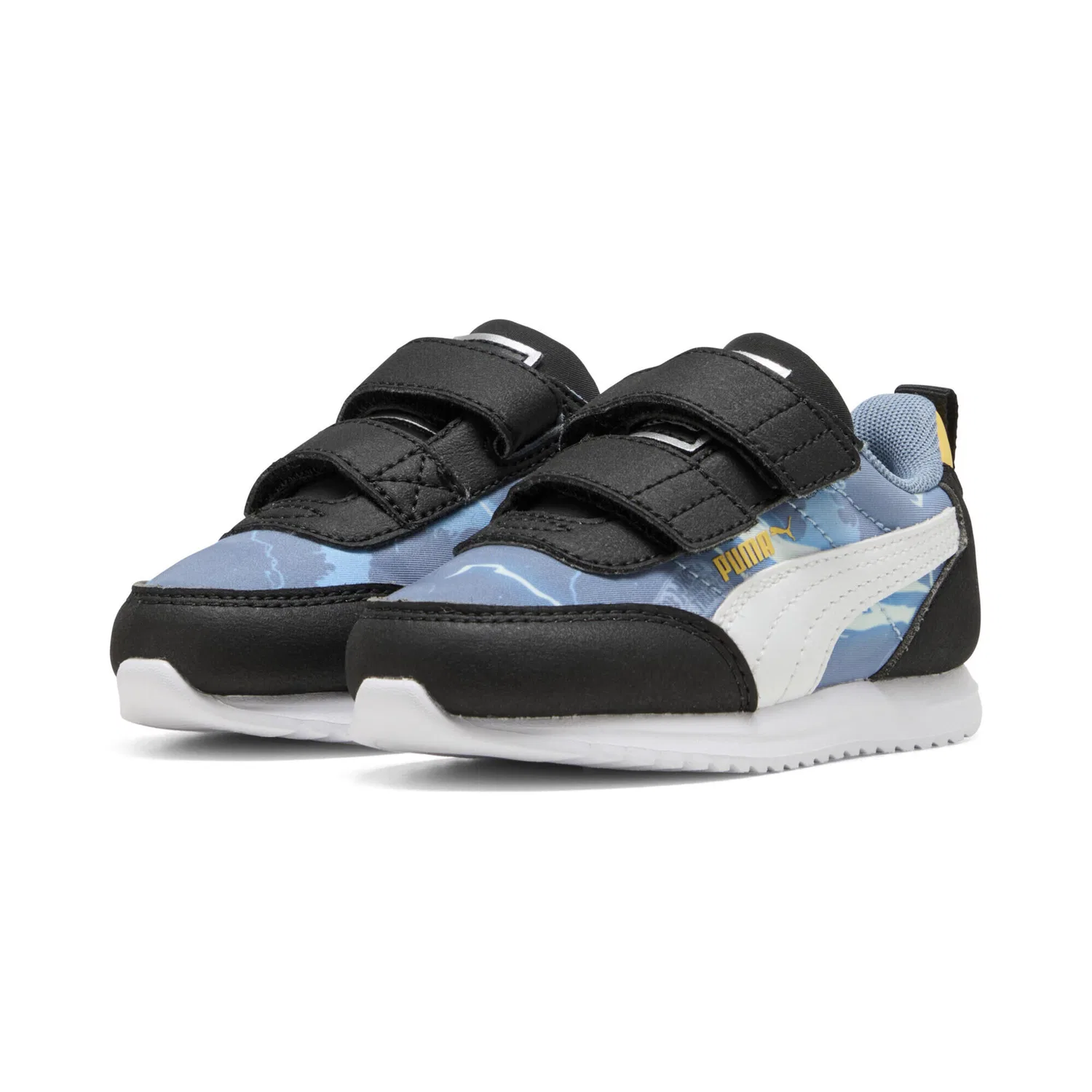 Детские кроссовки с принтом R78 Lightwind Puma, Blau Weiss Gelb