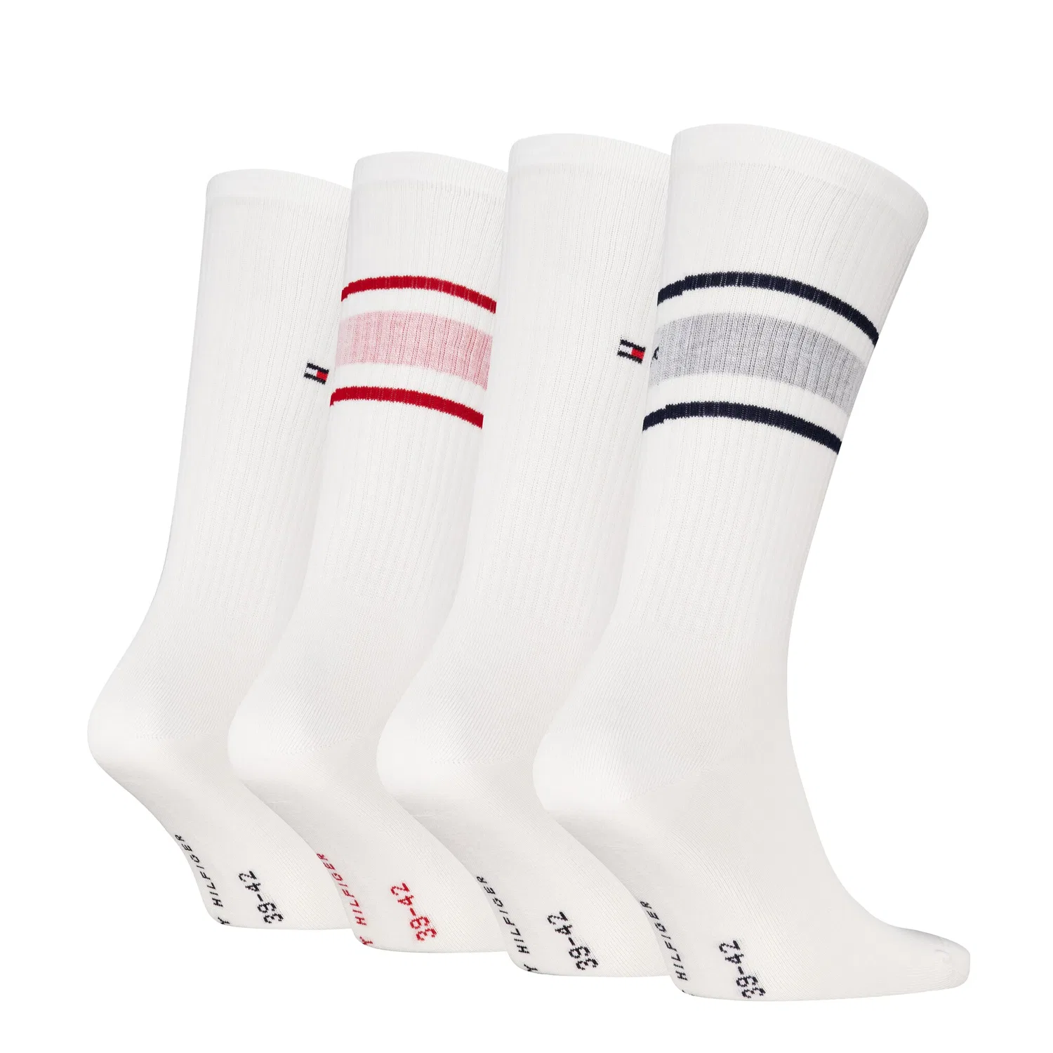 Мужские носки спортивные 4 пары Tommy Hilfiger, White — фото 2