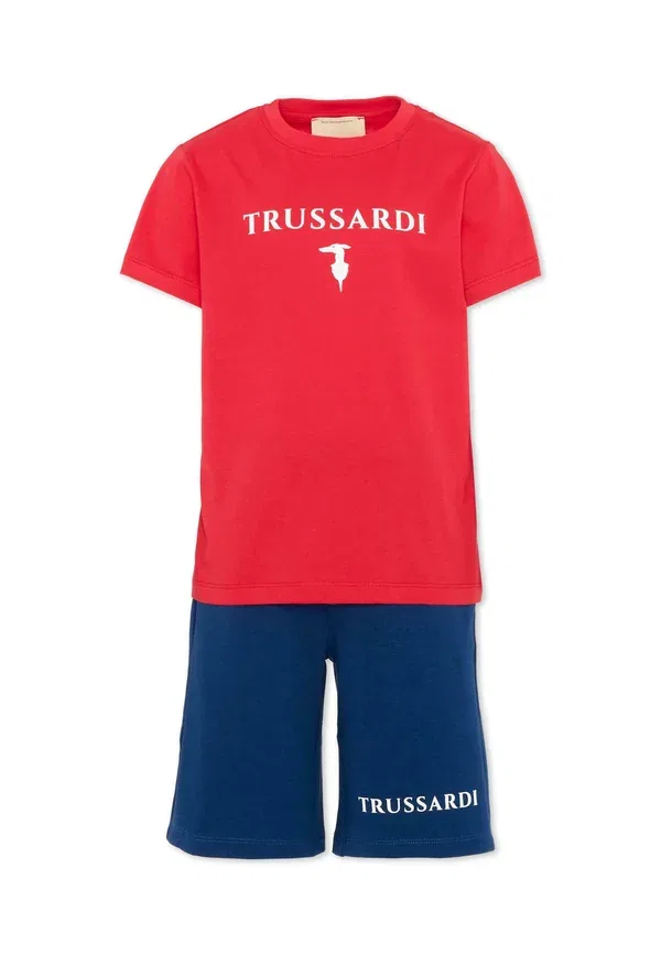 Брюки хлопковые Set - tracksuit bottoms Tru Trussardi Junior, красный