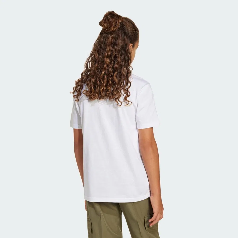 Детская футболка с длинным рукавом Sportswear Essentials Tee adidas, Черно-белый — фото 4