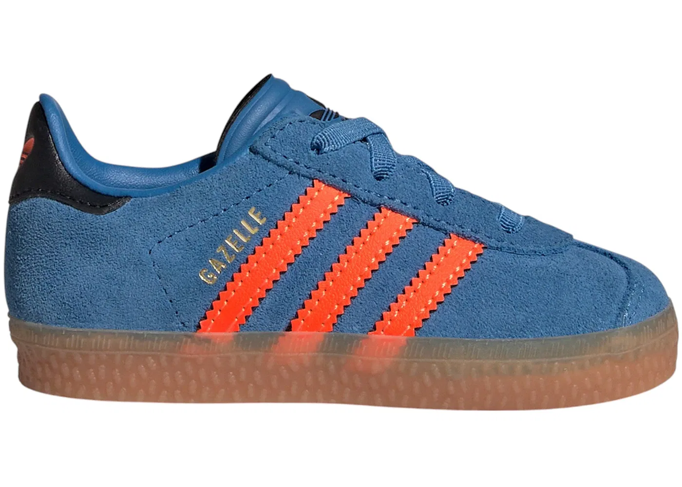 Детские кроссовки Lifestyle Adidas Gazelle Comfort Closure, Focus Blue Solar Orange Core Black