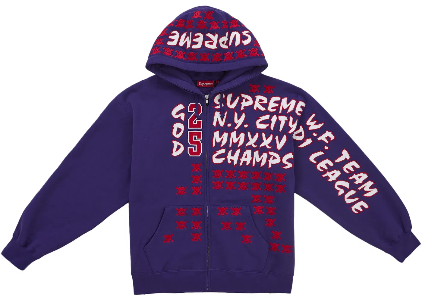 Мужская худи на молнии League Champs Supreme, Purple