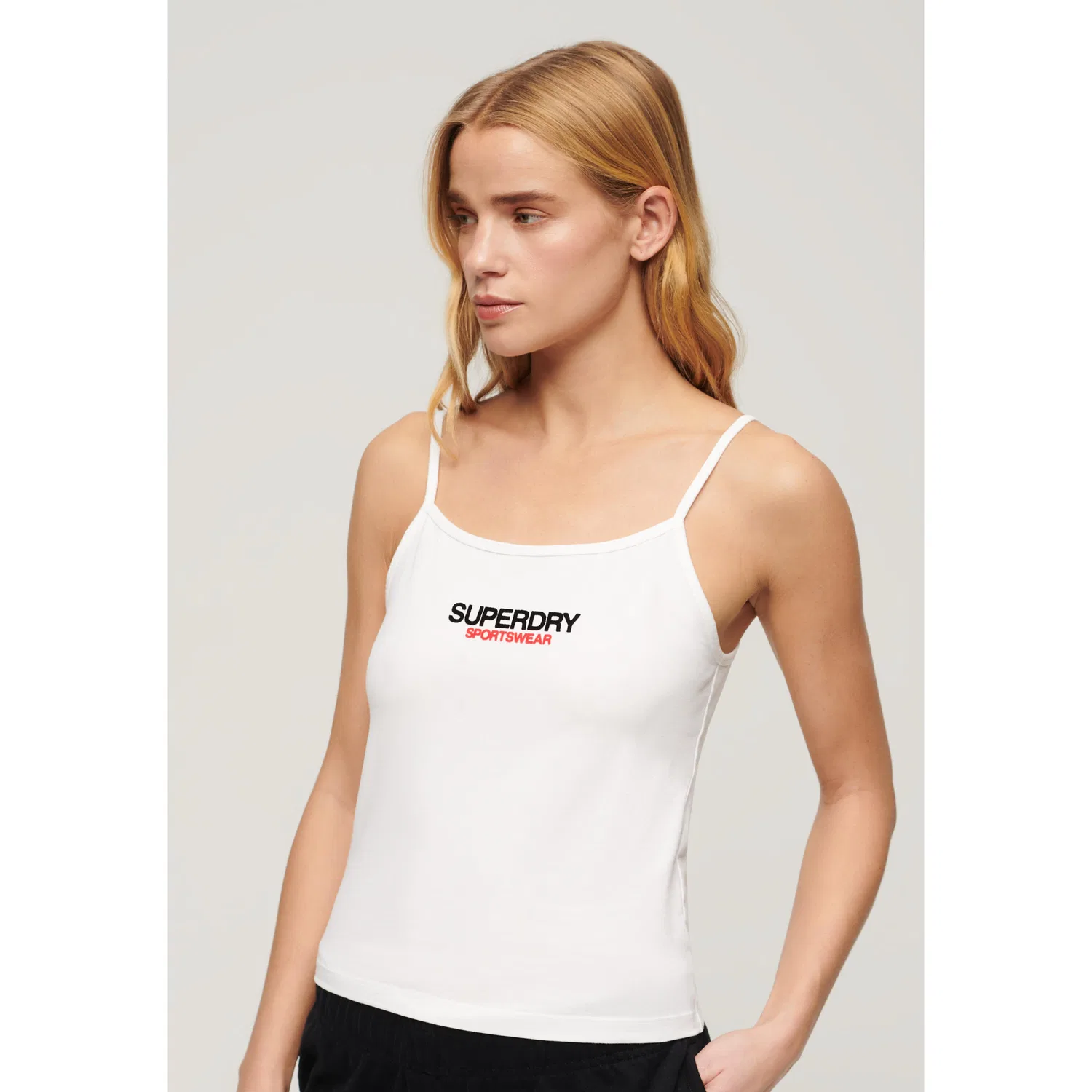 Женский топ с принтом Sportswear Superdry, Weiss — фото 3