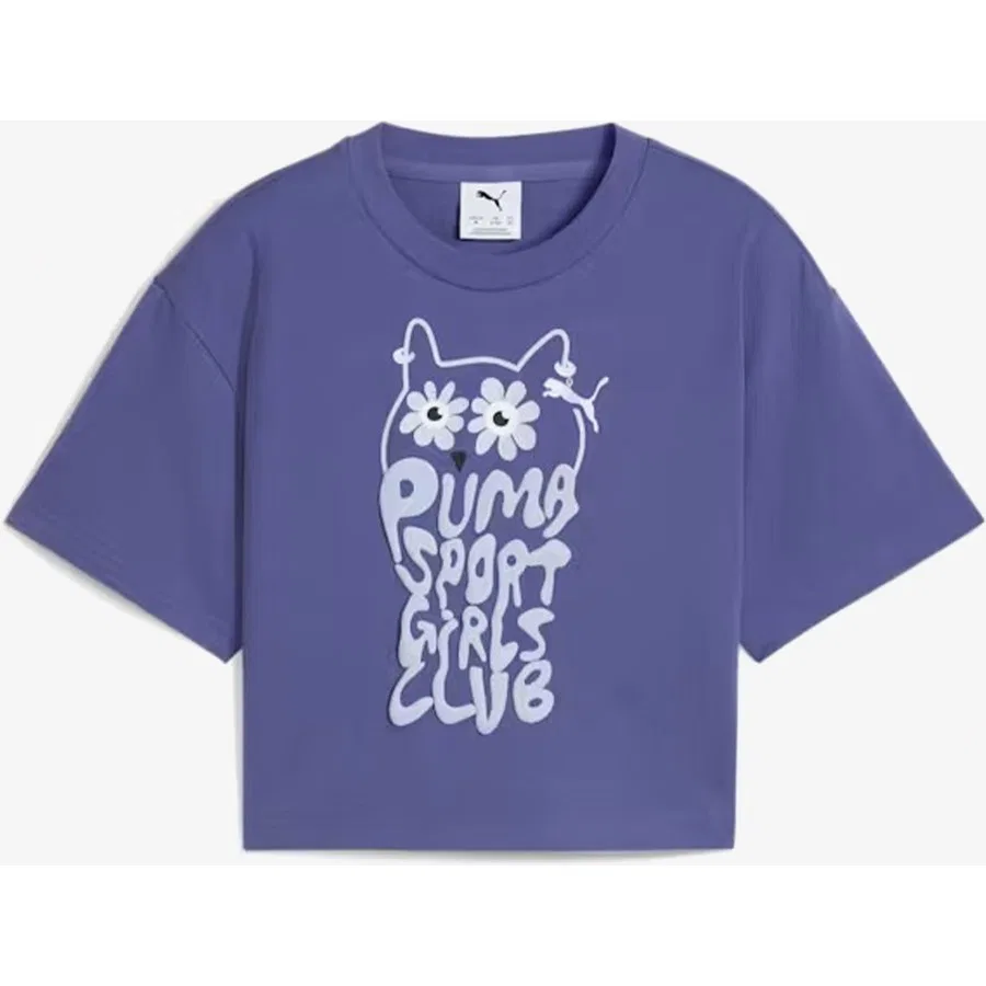 Детская футболка с графическим принтом Puma Graphics Length, Puma, Синий — фото 4