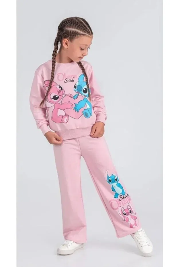Детский спортивный костюм с принтом Littlepoffy, Pink