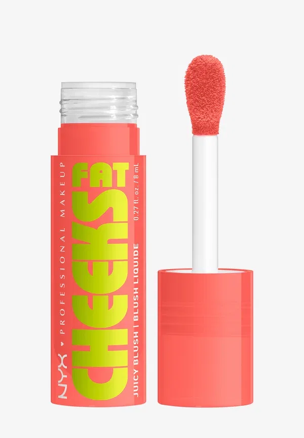 Румяна жидкие Fat cheeks blush Nyx Professional Makeup, 8 мл, Papaya Plump, цвет papaya plump