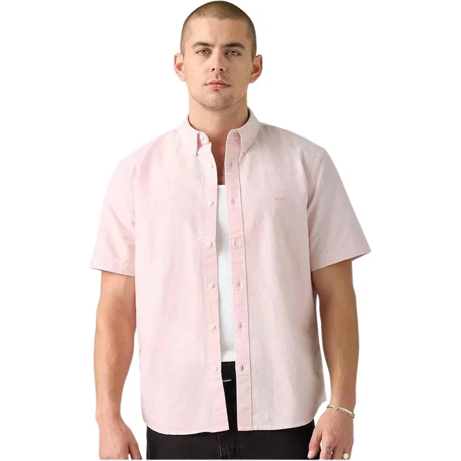Мужская рубашка с отложным воротником прямого кроя Pink Levis — фото 3