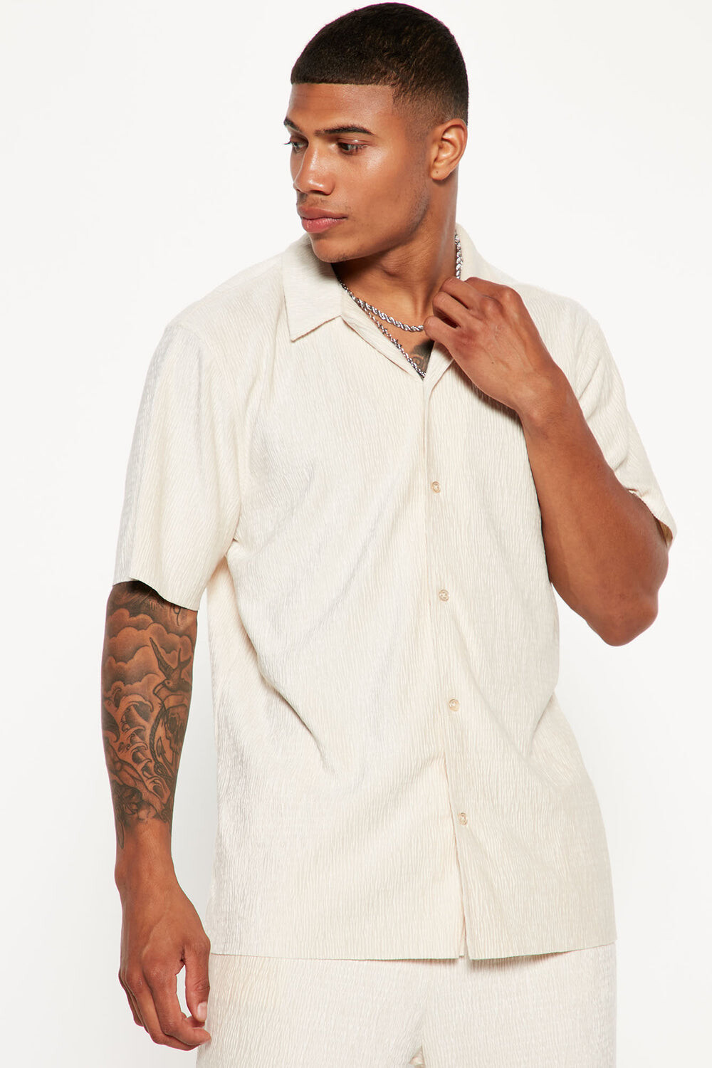 

Рубашка Fashion Nova FNMN410, белый