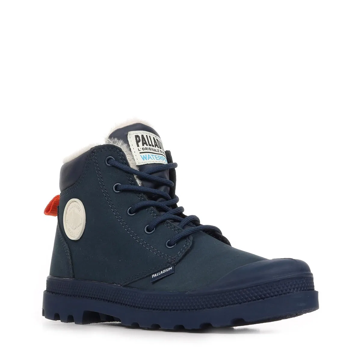 Детские ботинки для мальчиков водонепроницаемые Pampas Hi Cuff Wps Oz Palladium, Blue Navy — фото 2