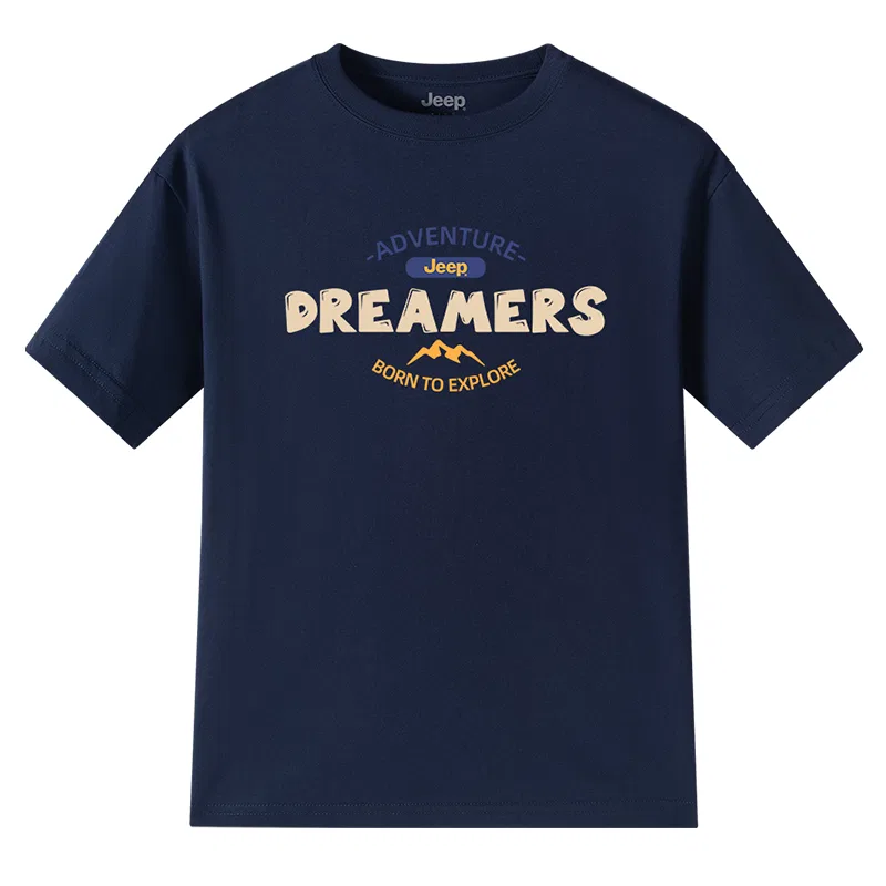 Детская футболка из плотного хлопка Jeep, Navy Blue