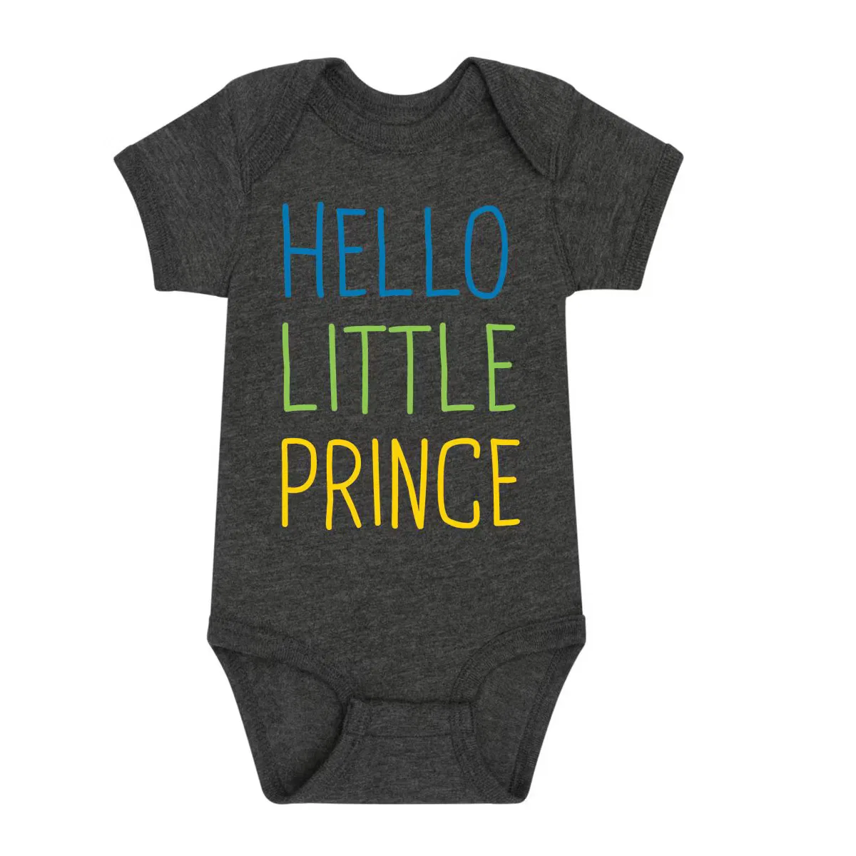 Боди-комбинезон детское с принтом Hello Little Prince Instant Message, heather charcoal