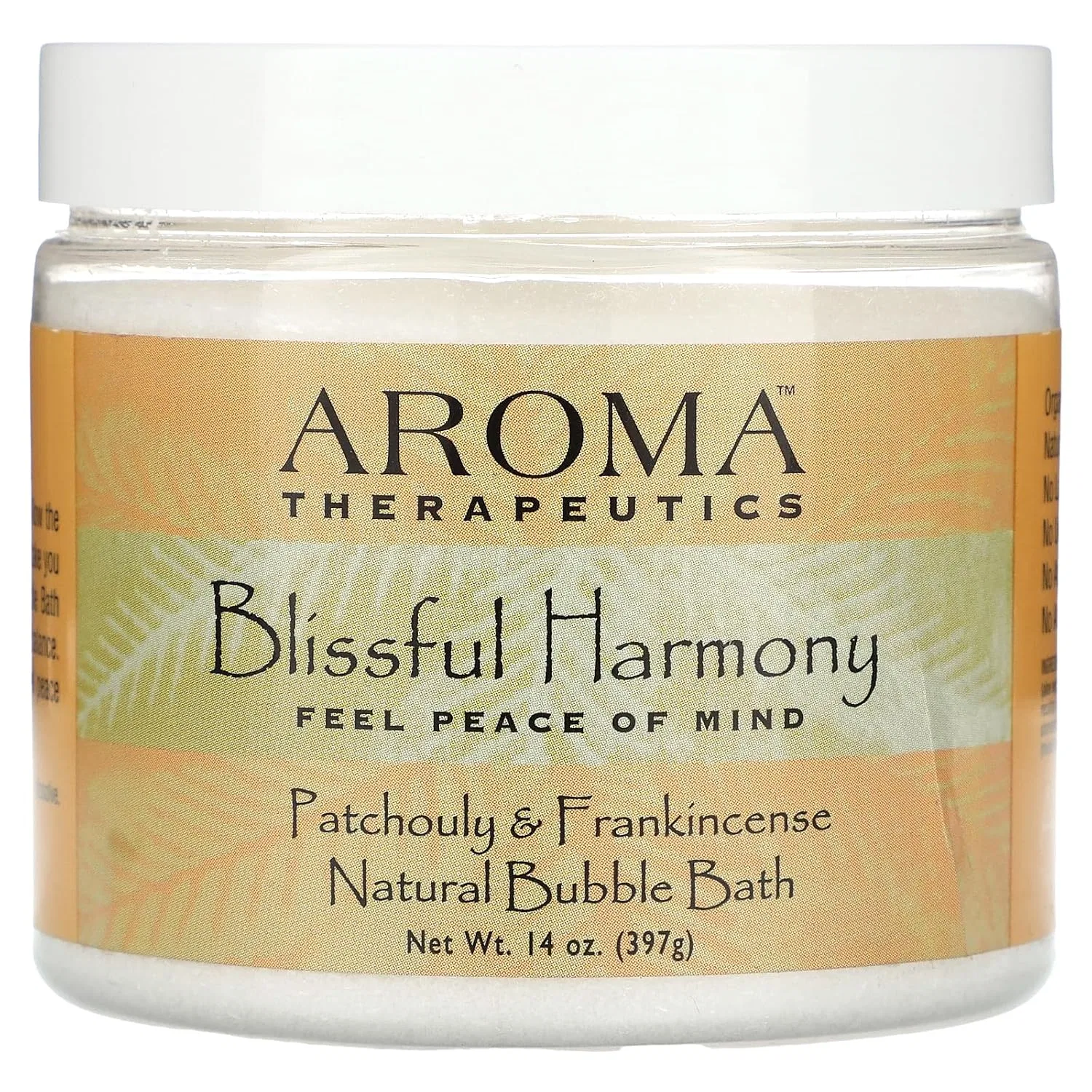 Пена для ванны Natural Bubble Bath, Abra, Blissful Harmony, Patchouli & Frankincense, 397 г