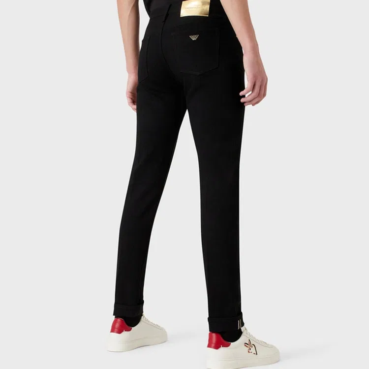 Мужские джинсы EMPORIO ARMANI Year Of The Rabbit Limited Edition SS23, Black — фото 4