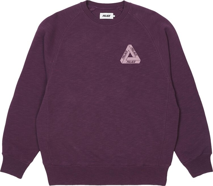 

Толстовка Palace Tri-Ferg Slub Crew 'Purple', фиолетовый