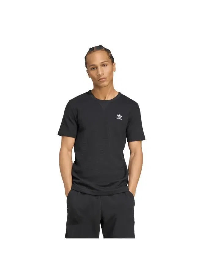 Футболка с вышивкой Trefoil essentials Adidas Originals, черный