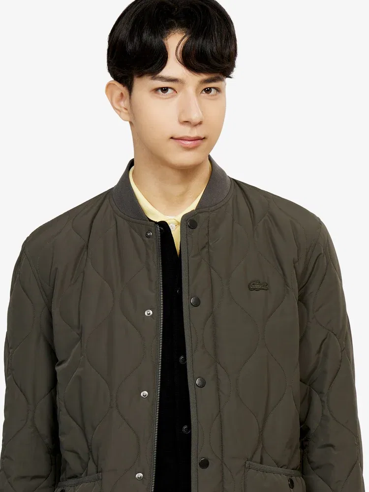 Куртка стеганая Onion Quilting Jacket LACOSTE, Kaki — фото 2