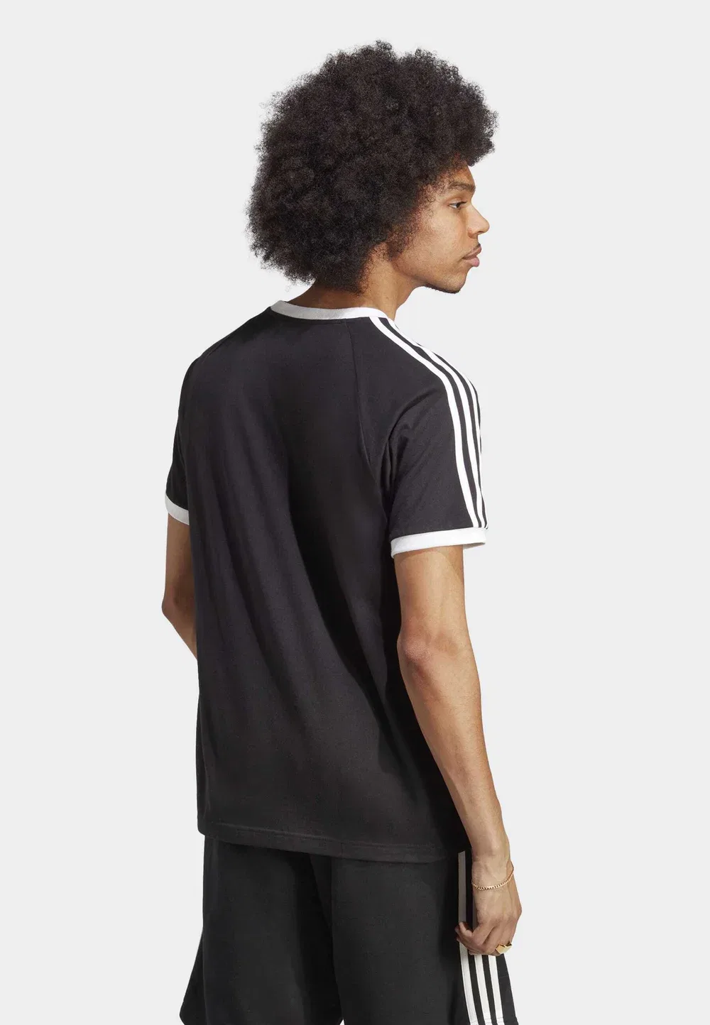 Футболка с принтом «Три полоски» от Adicolor Classics Adidas Originals, Black — фото 2