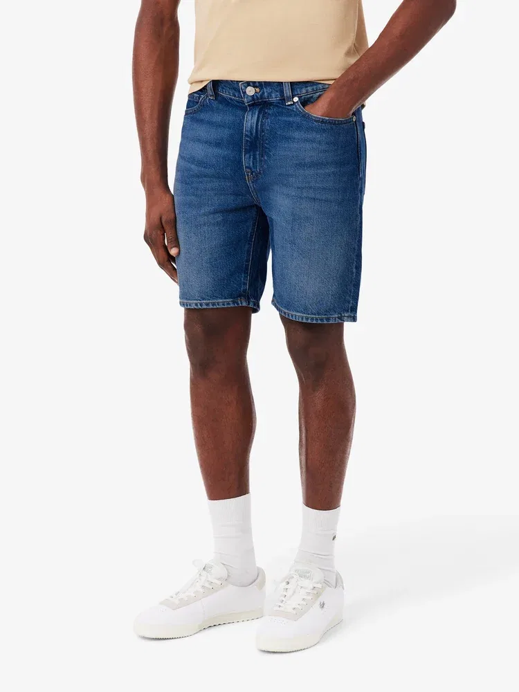 Шорты джинсовые Bermuda LACOSTE, Navy — фото 2