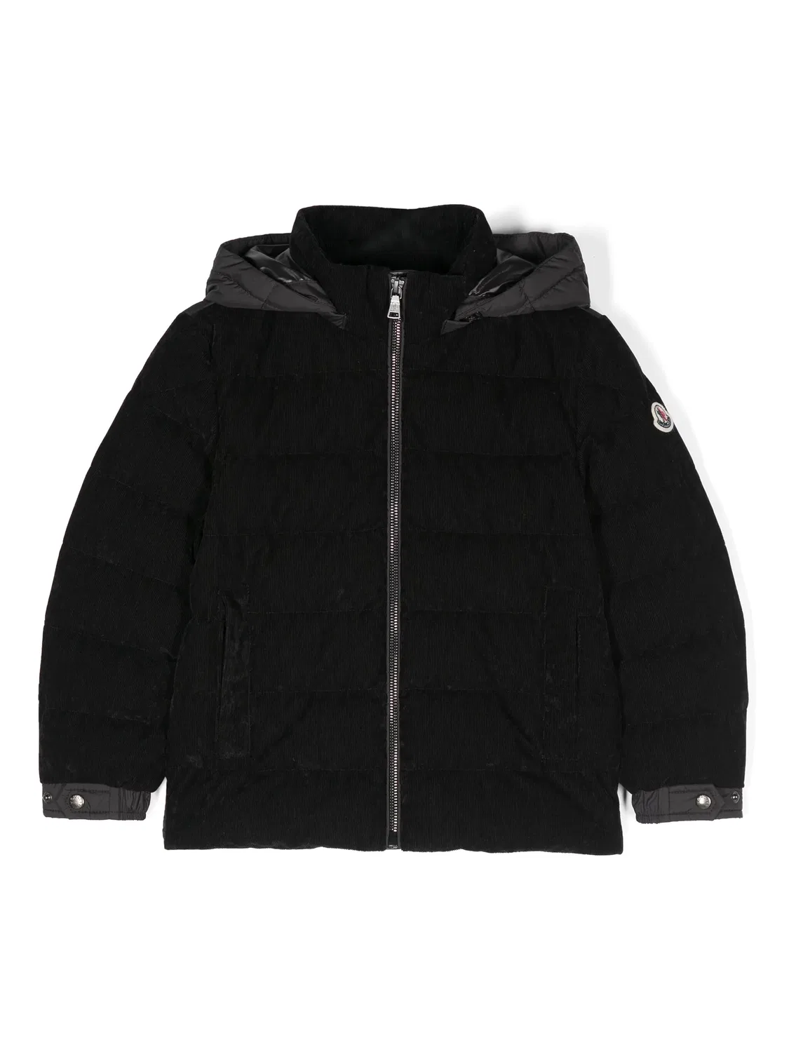 MONCLER GENIUS Пуховик Cainan вельветовый, черный