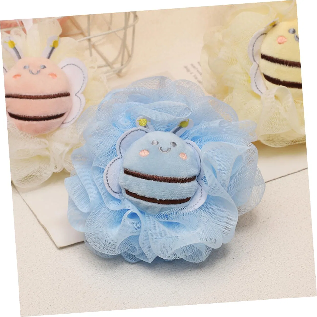 Мочалка для душа Bee Design, HOLIDYOYO, 1 шт, 140 г — фото 4