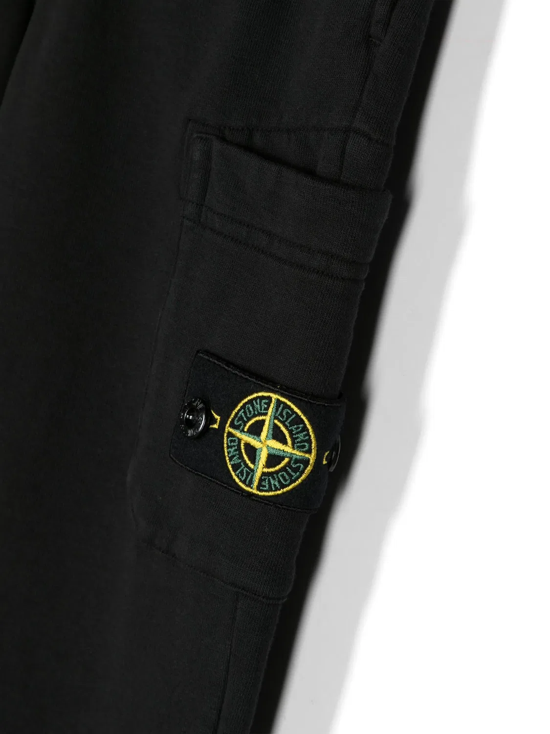 Брюки-треки с эмблемой компаса Stone Island, черный — фото 2