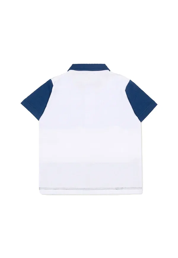 Футболка поло хлопковая Polo Tru Trussardi Junior, мультиколор — фото 2