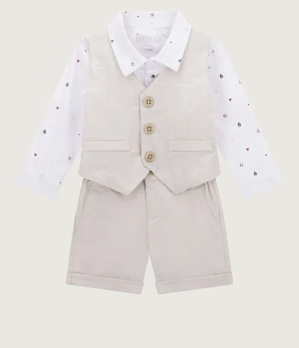 Детский комплект для мальчиков хлопковый Regular Fit Guess, мультиколор — фото 3