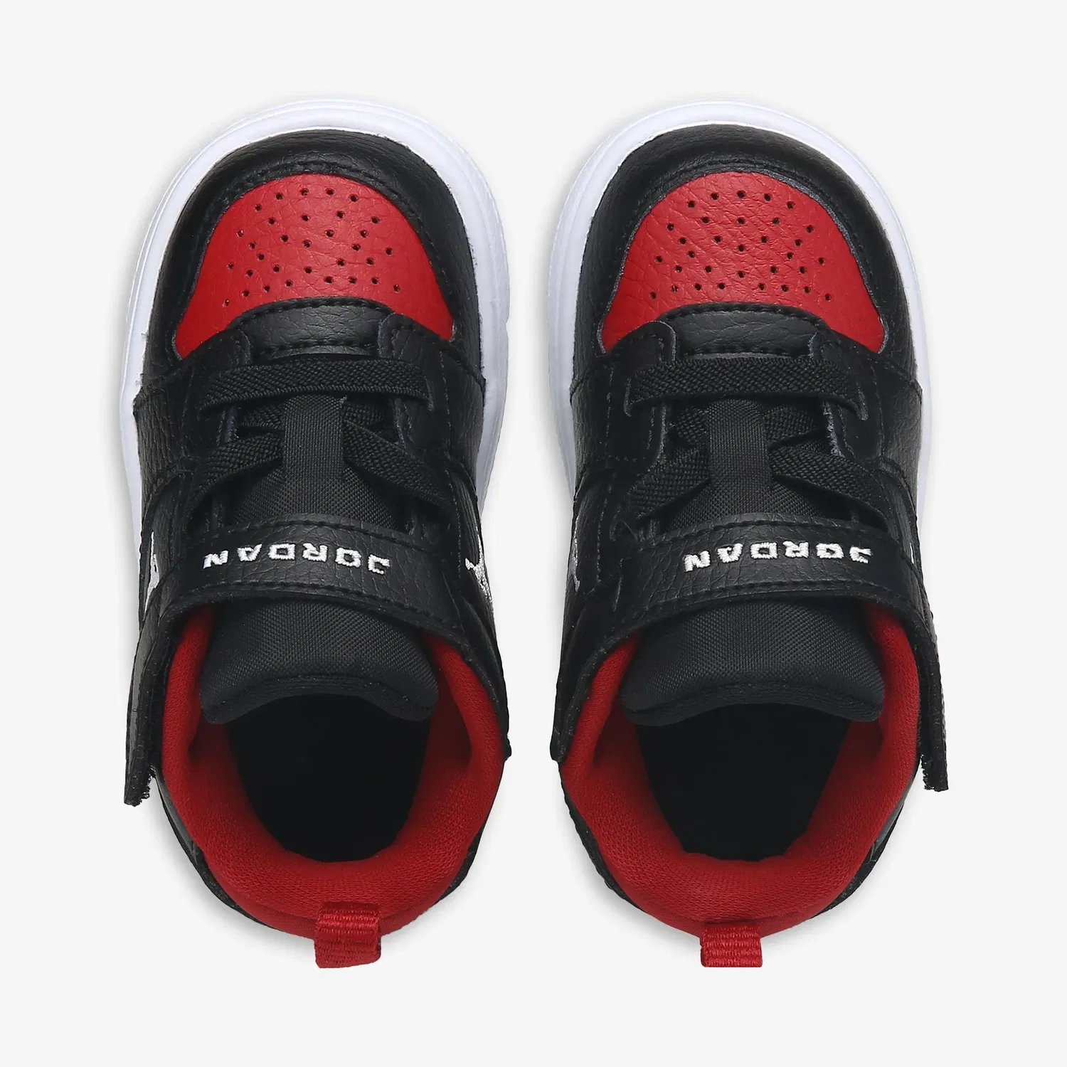 Детские низкие кроссовки Court Connect для малышей Jordan, Black/Red — фото 3