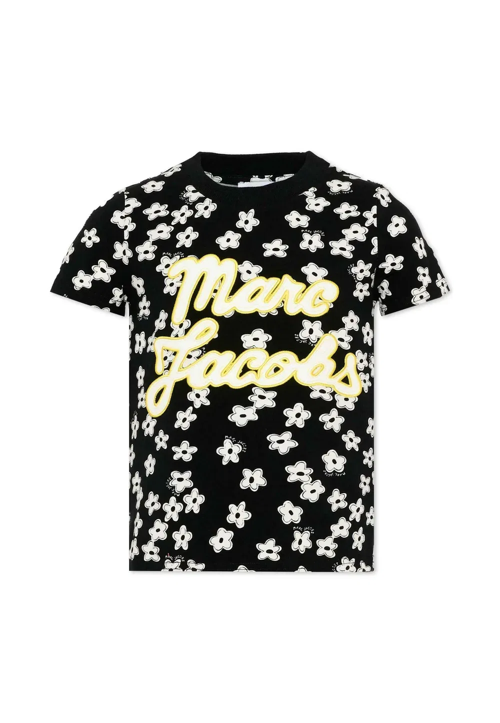 Футболка. - футболка с принтом Marc Jacobs Kids, Black