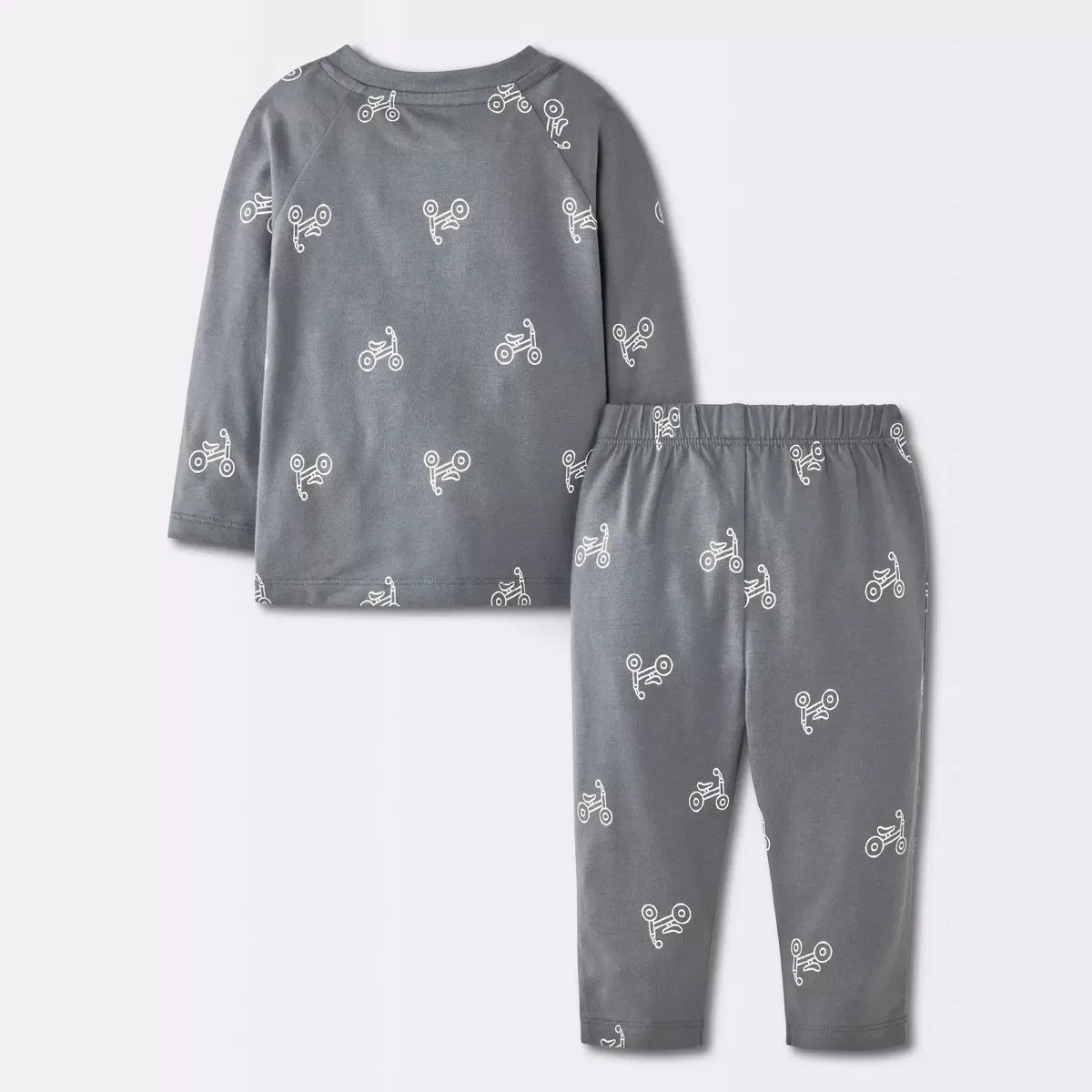 Детский комплект из футболки с длинным рукавом и штанов NEWBORN, Charcoal Gray — фото 2