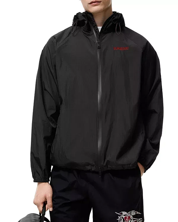 Мужская куртка с капюшоном Heart Knight Nylon Clapton Burberry, черный