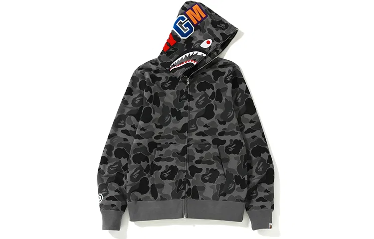 Детская толстовка с принтом Shark Series A BATHING APE, Black