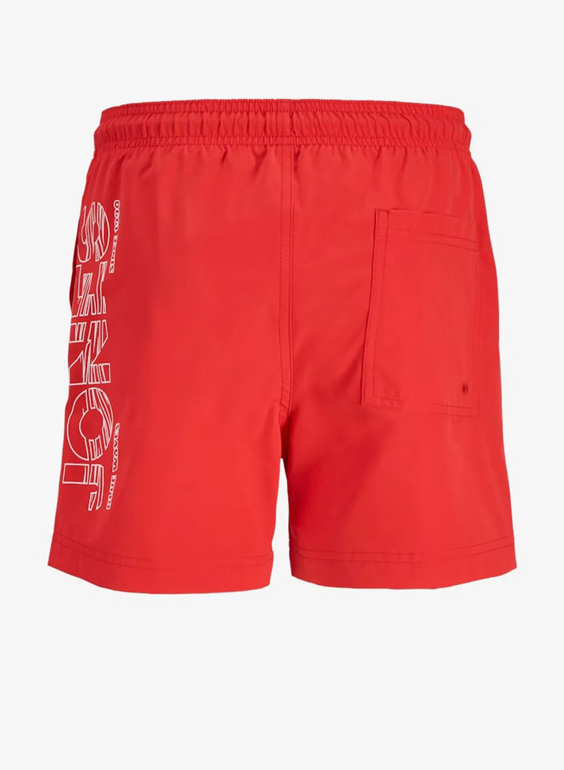 Шорты для плавания с логотипом и кулиской Jack & Jones Junior, красный — фото 2