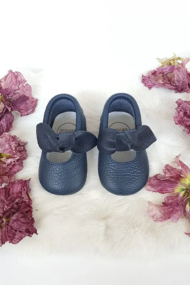 Детские мокасины без каблука Hodore, Navy Blue