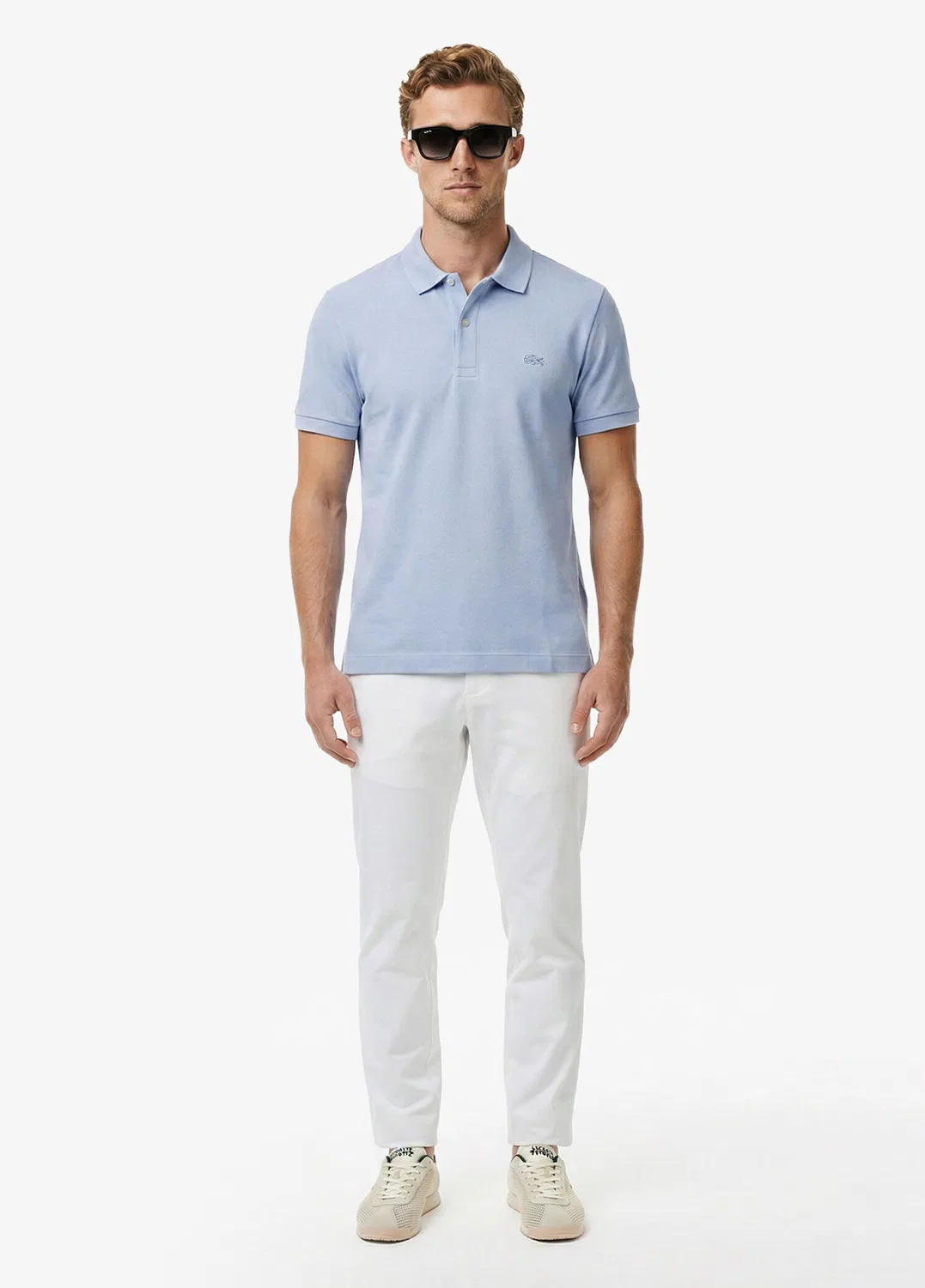 Поло Lacoste Regular Fit Paris, синий — фото 3