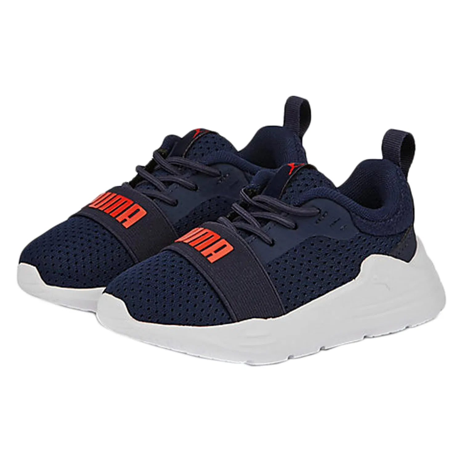 Кроссовки низкие детские на шнуровке Wired Run Ac Puma, синий — фото 2