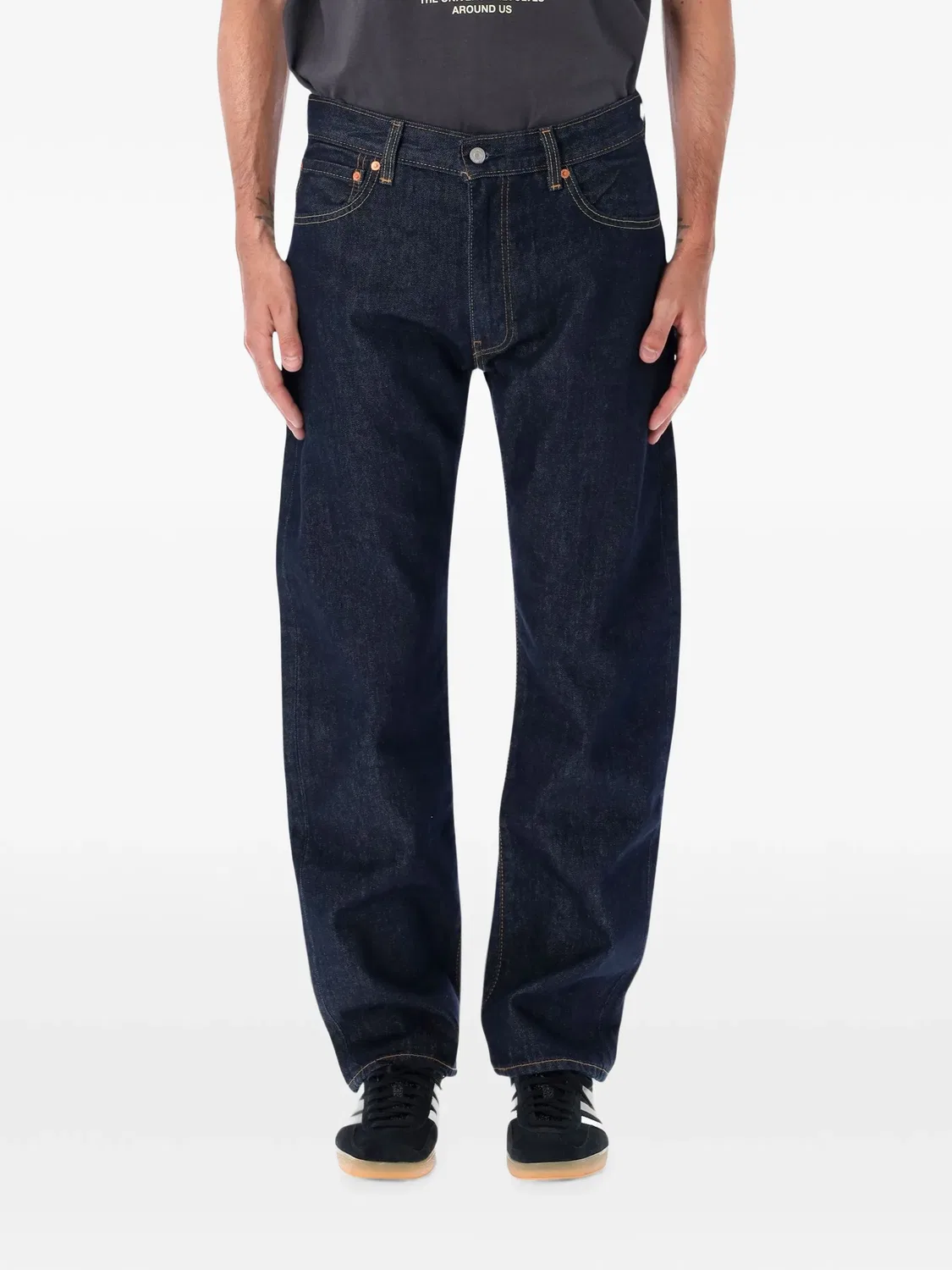Джинсы 555 прямого кроя синего цвета Levi's, синий