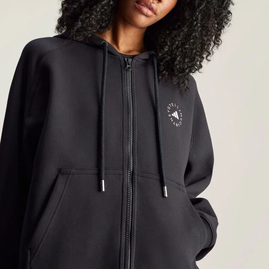 Худи женское с молнией Asmc Fz Hoodie adidas, Черный — фото 4