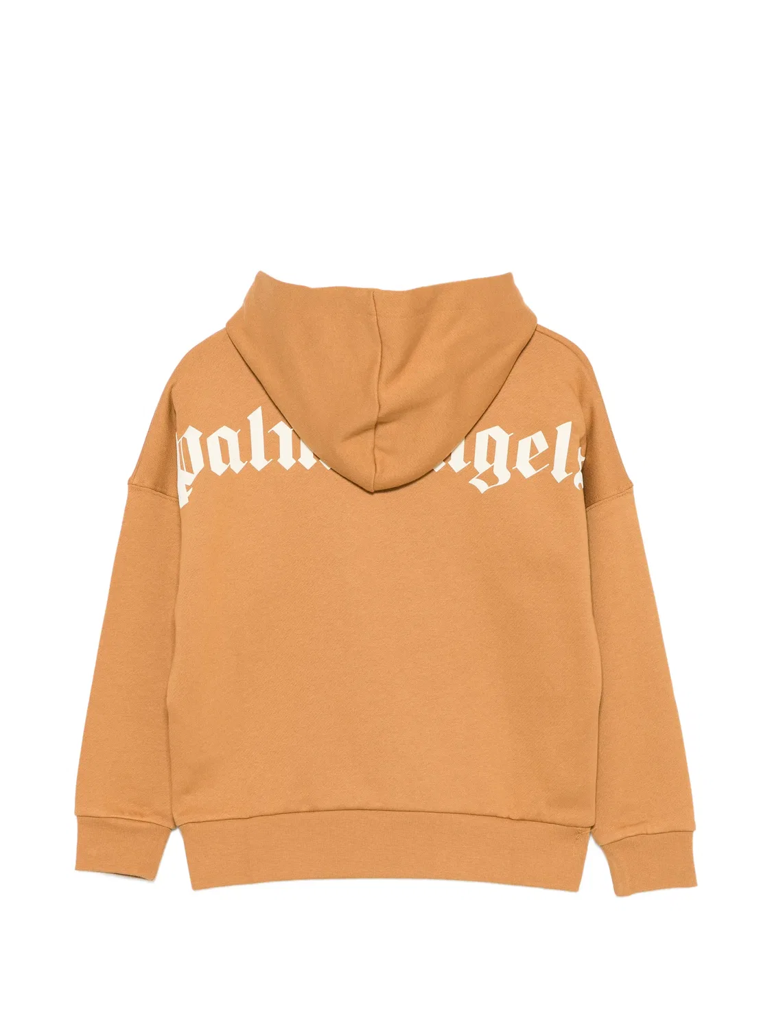 Худи коричневое с логотипом Palm Angels, коричневый — фото 2